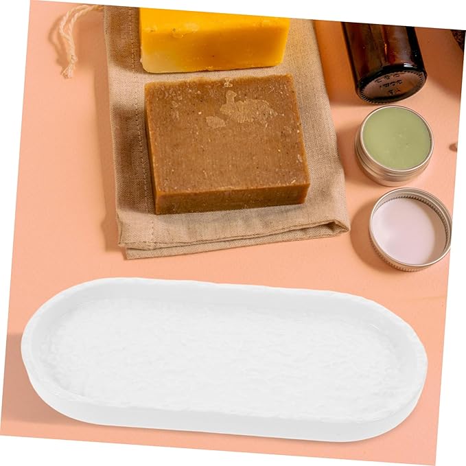 Bandeja Organizadora de Baño Cerámica OUNONA para Lavabo y Bañera miniatura 6