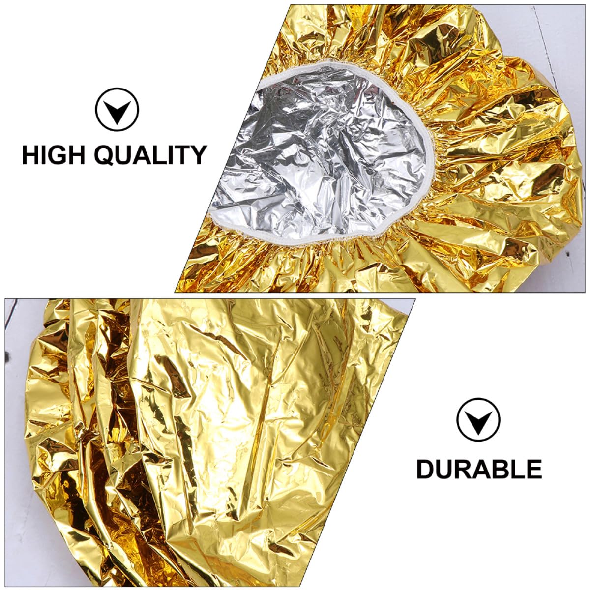 20pcs Aluminum Foil Hair Caps Heat Conditioning Thermal Deep Conditioning Caps for Salon and Home Hair Treatment Coloring