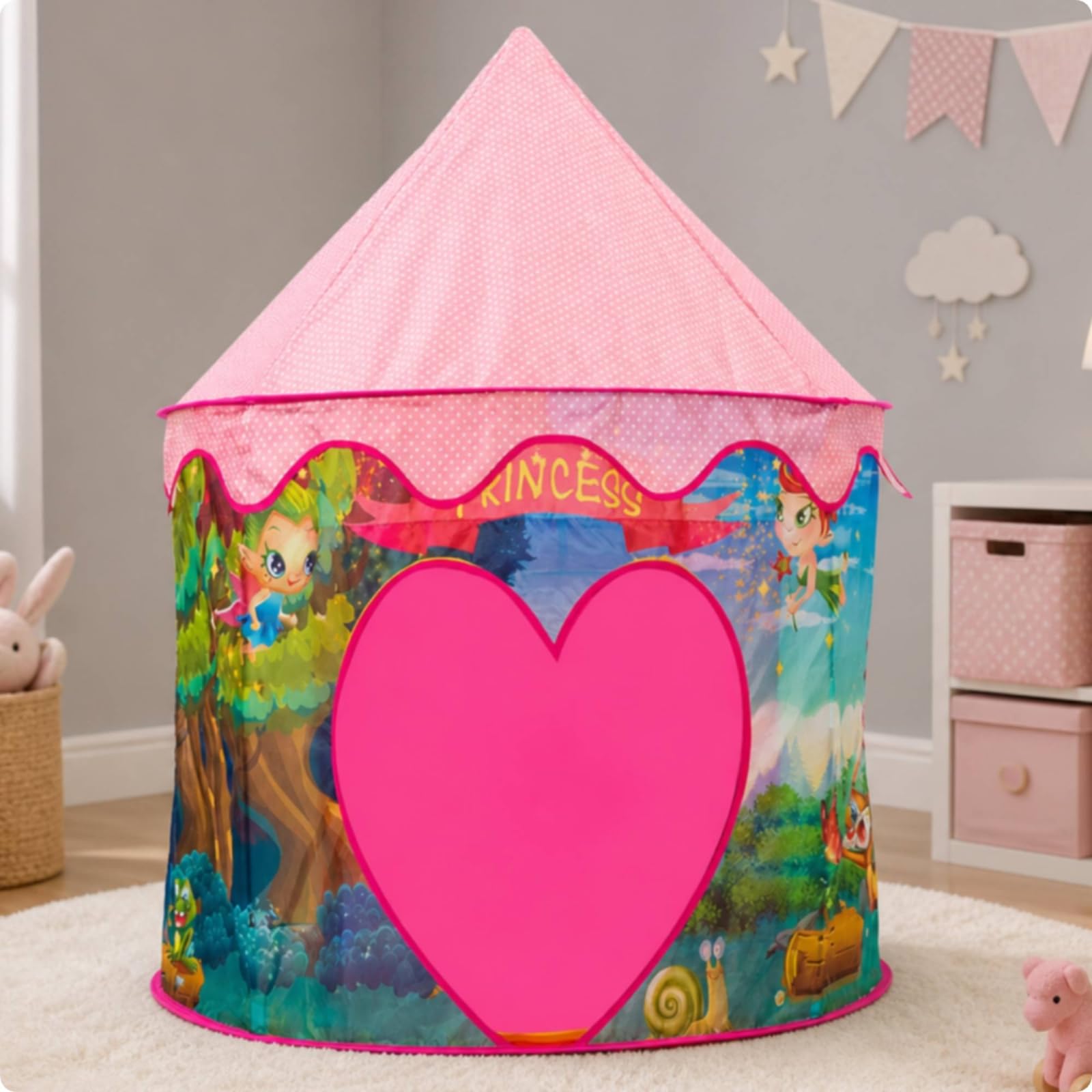 da Gioco a Forma di delle Principesse Ideale Regalo da Gioco Forma di Cuore Arrotolabile per Giochi