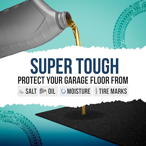 Miniatura 3 de ITSOFT - Alfombrilla para absorber aceite de auto, de alta calidad, absorbe líquidos y protege el suelo del garaje, reutilizable