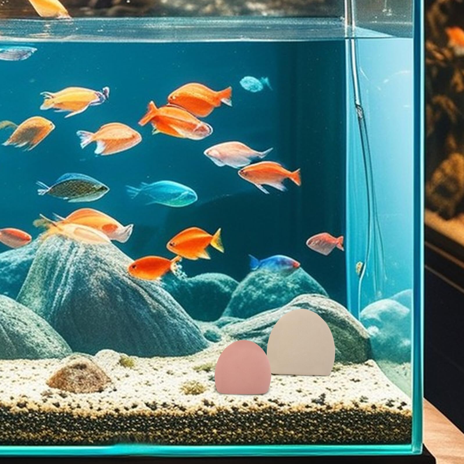 Hohopeti 4 Szt Kamień Dekoracyjny Do Roślin Wodnych Podwodny Krajobraz Małe Kamienie Do Roślin Doniczkowych W Terrarium Kształtowania Krajobrazu