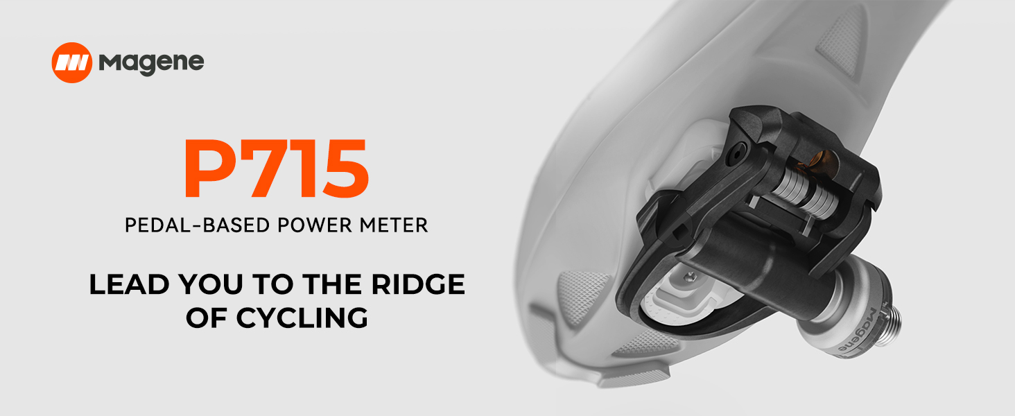 Magene P715 Pedals Power Sensor, ± 1% Power Accuracy, 120h Battery Life, Bluetooth Ant , Double Sided Bike Pedals Compatible with KEO Magene P715 Pedals Power Sensor, ± 1% Power Accuracy, 120h Battery Life, Bluetooth Ant , Double Sided Bike Pedals Compatible with KEO