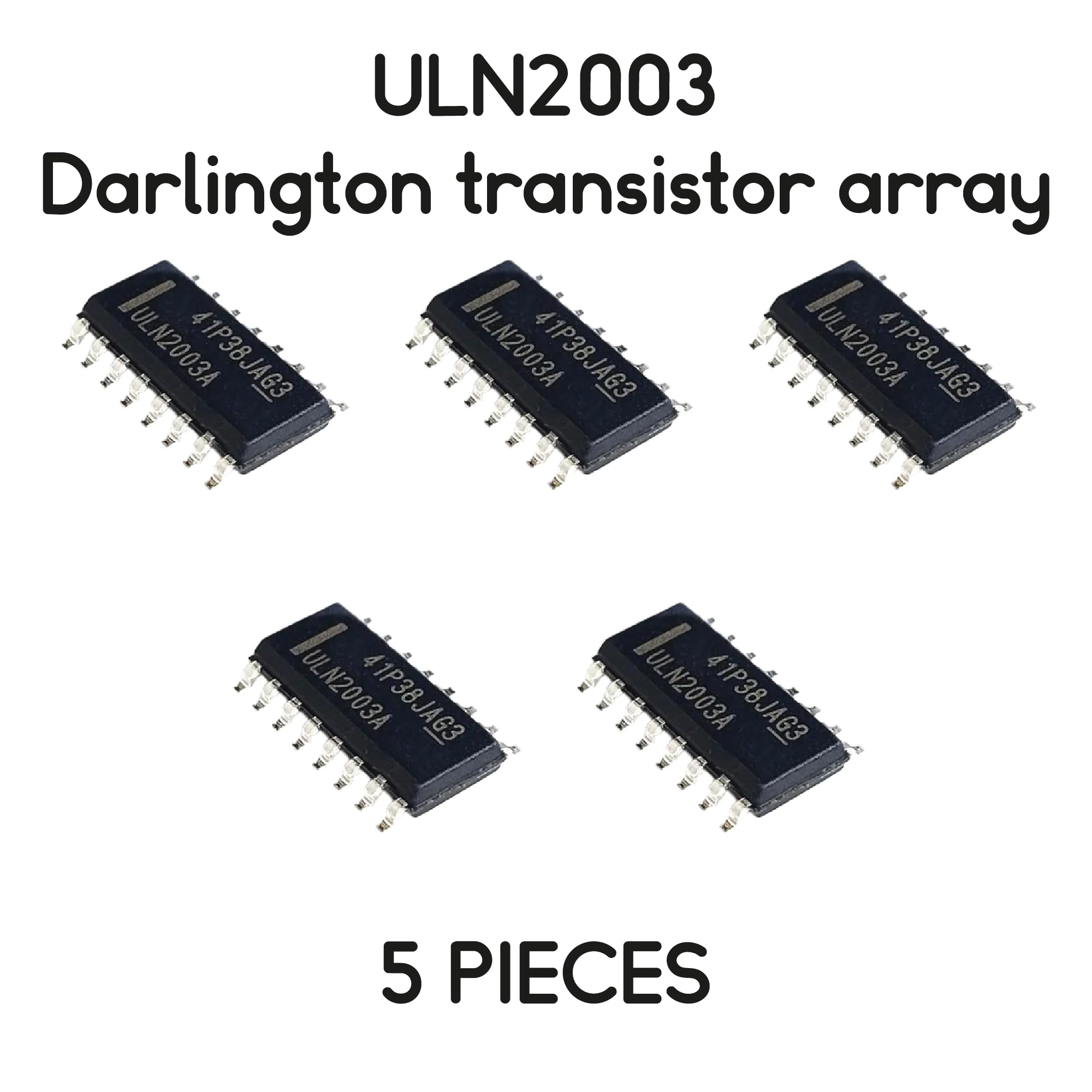 ULN2003 ULN2003A SMD SOIC-16 Darlington Transistor Array 5 Pezzi