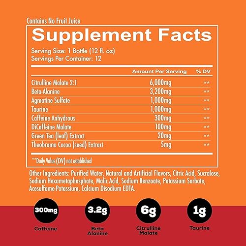 Miniatura 2 de REDCON1 Total War Listo para beber antes del entrenamiento, sabor fresa y mango - Fórmula RTD que potencia la resistencia, apta para dieta