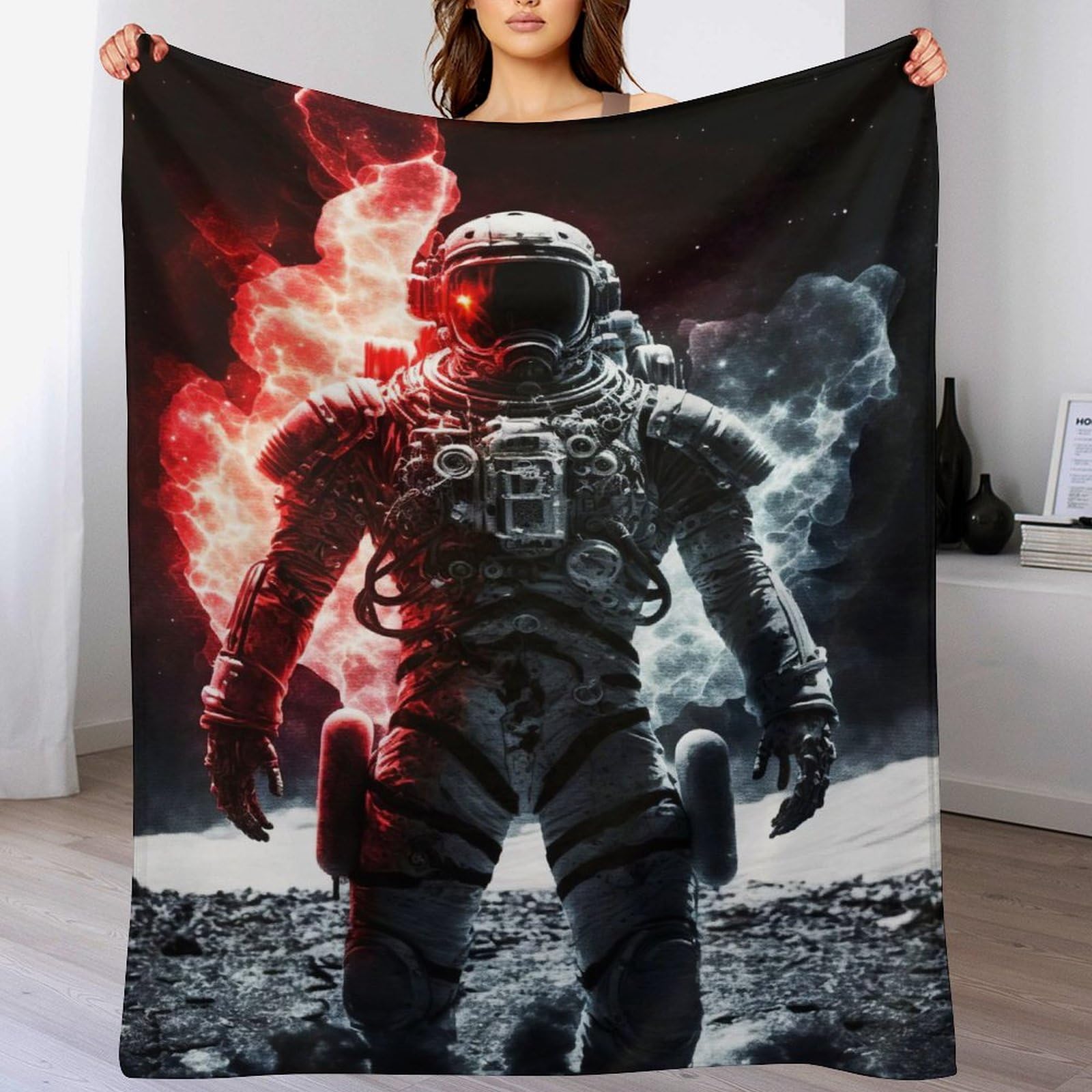 Plaid canapé et lit enfant couverture astronaute douce pour soirée ciné