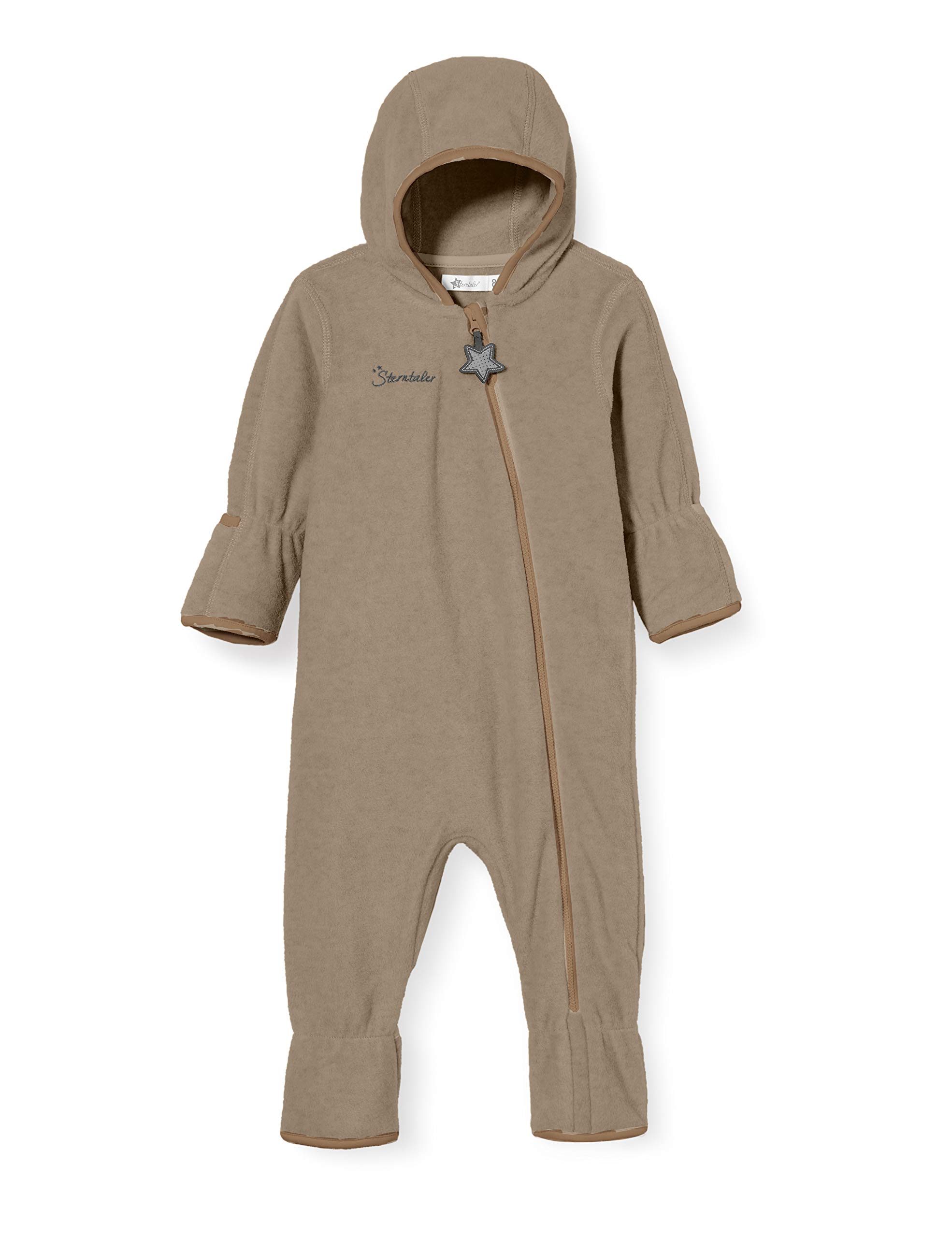 Sterntaler Unisex Kinder Overall Overall aus Microfleece, Mit Reißverschluss und Hand- und Fußstulpen