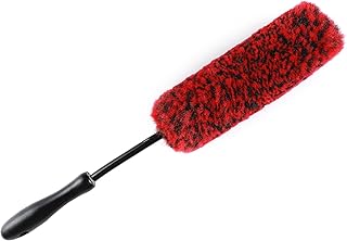 17inch Bendable Synthetic Wool Wheel Rim Brush,tire woolie,Metal Free Ultra Soft fibers Clean Wheel Safely