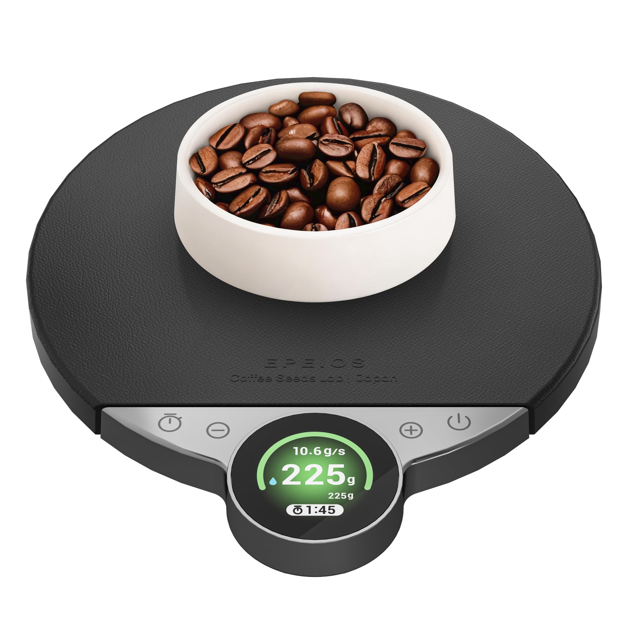 Cocinare Balance Pro - Báscula de café de precisión de 0,1 g, 3,5 kg digital con temporizador, báscula de cocina para café y alimentos, control de aplicación (negro)