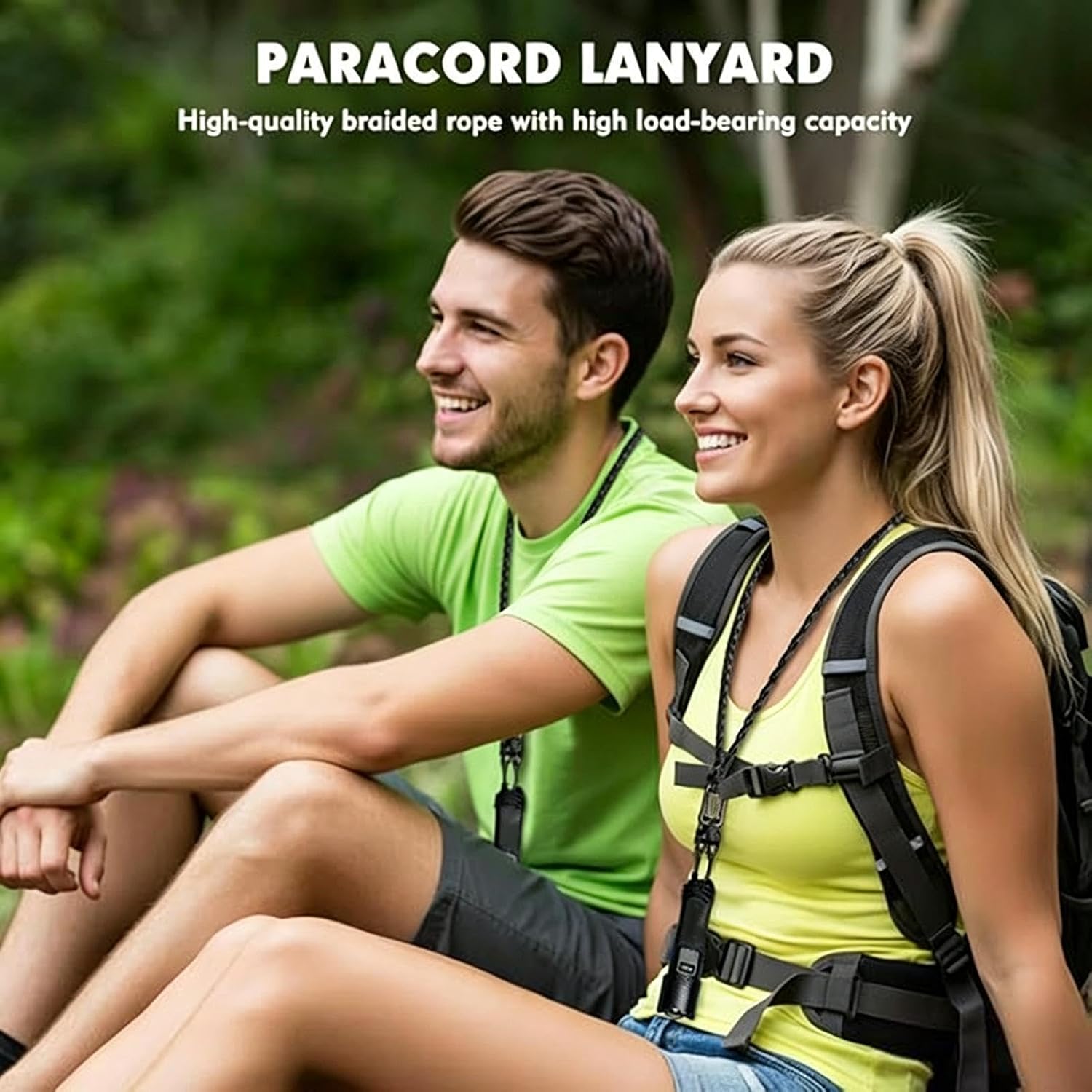 Paracord Keychain for Keys, Multi-Purpose Outdoor Gear Rope Keychain image 5