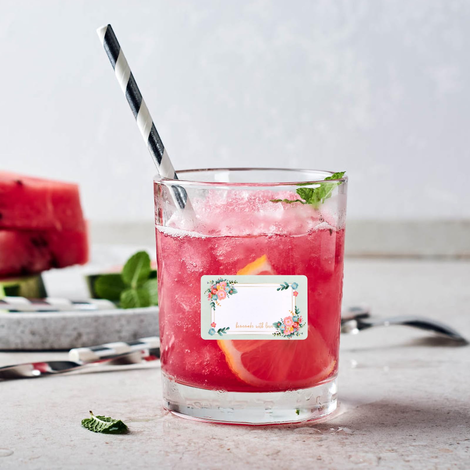 500 Etichette Adesive Per Marmellate - Sticker Decorativi Per Barattoli In Vetro, Ideali Per Regali E Cucina - 5x3 Cm