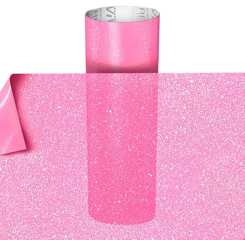 VViViD Frosted Matte Etched Adhesive Craft Window Vinyl Roll (12" x 7ft, Pink)