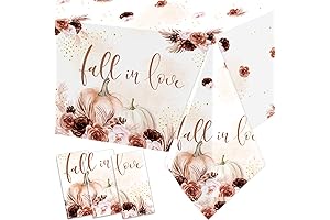 GREHUMOR Fall in Love Bridal Shower Tablecloths