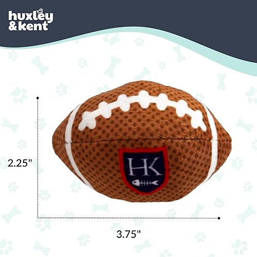 Miniatura 5 de Huxley & Kent Juguete de peluche para gatos HK Football - Fuerte relleno de hierba gatera - Juguete interactivo de felpa para gatito y gato con