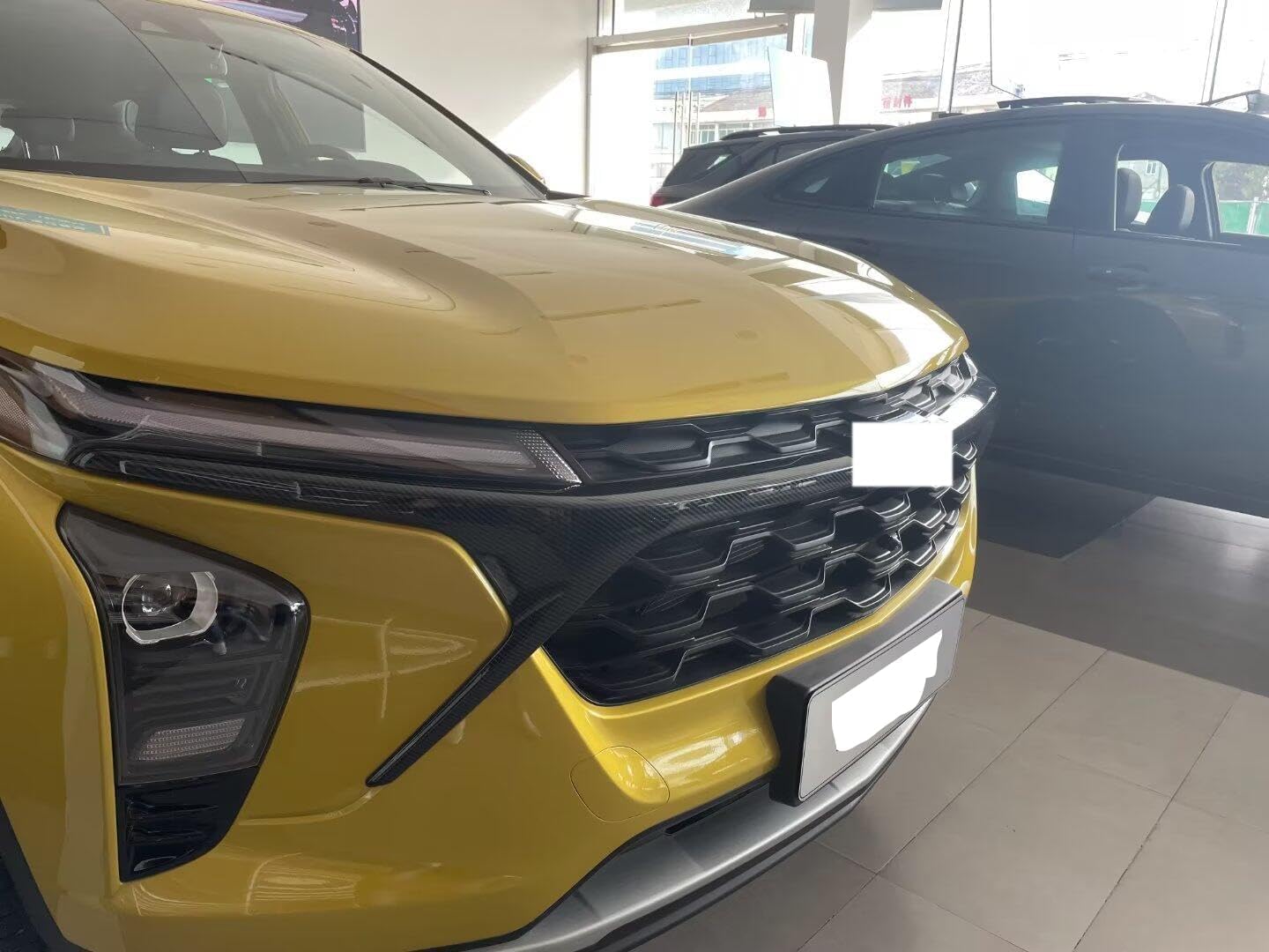 Carbon Fiber Front Grills Trim Lips Cover, for Chevy Trax 2024 2025 Grille Grill Hood Trims Cover Accessories