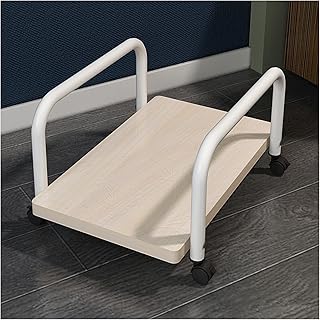 Podstawa procesora Mobile CPU Stojak, PC Tower Stand Desktop PC Wieża Uchwyt Wózek Holder Wózek z 4 kołami Caster (3 kolory) Wózek na wieżę PC (Color : Solid color)