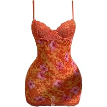 SOLY HUX Womens Club Outfits Summer Floral Mini Dress Lace Bodycon Dresses