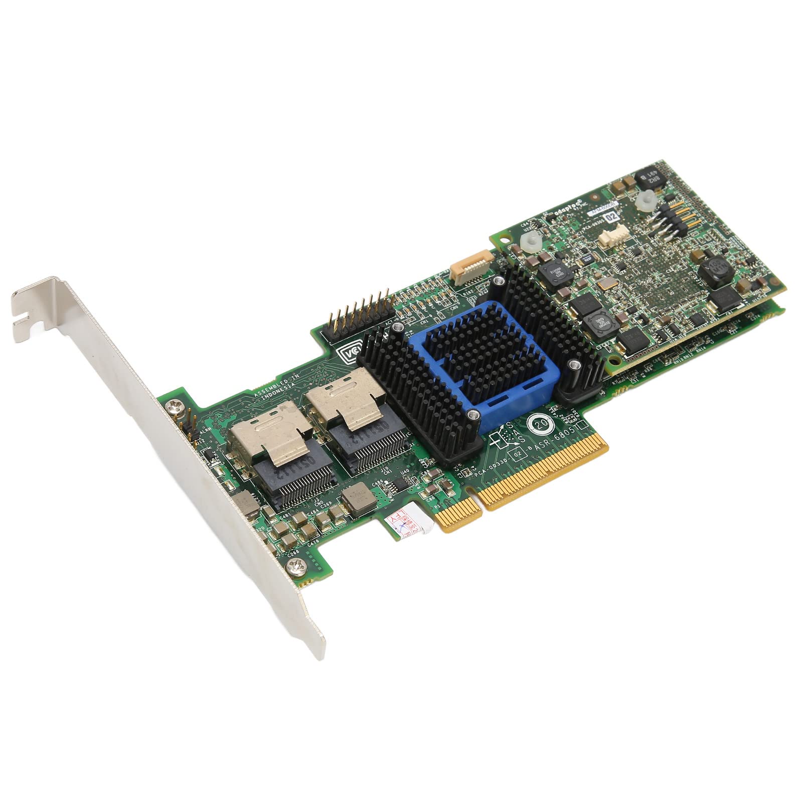 Scheda controller ASR 6805T, scheda array PCIE 2.0X8, controller raid SAS con cache da 512 MB, gestione intelligente 'alimentazione per server Web OLTP, sorveglianza digitale e