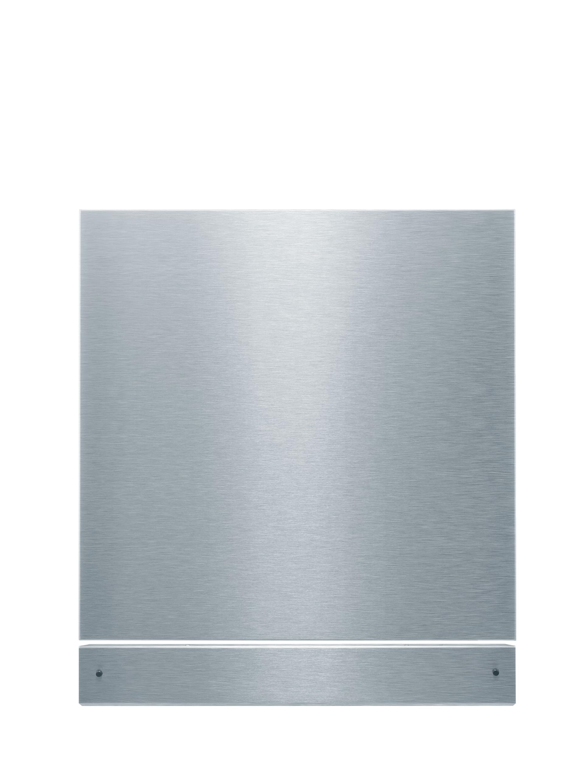 NEFF Z7863X2, Edelstahltür- und Sockelblende für teilintegrierte 60 cm Geschirrspüler, 81,5 cm hoch, Vorsatztür 58x58,9x19,8 cm, Sockelblende 7,6x59,7x1,6 cm, mit Montagematerial, Made in Germany