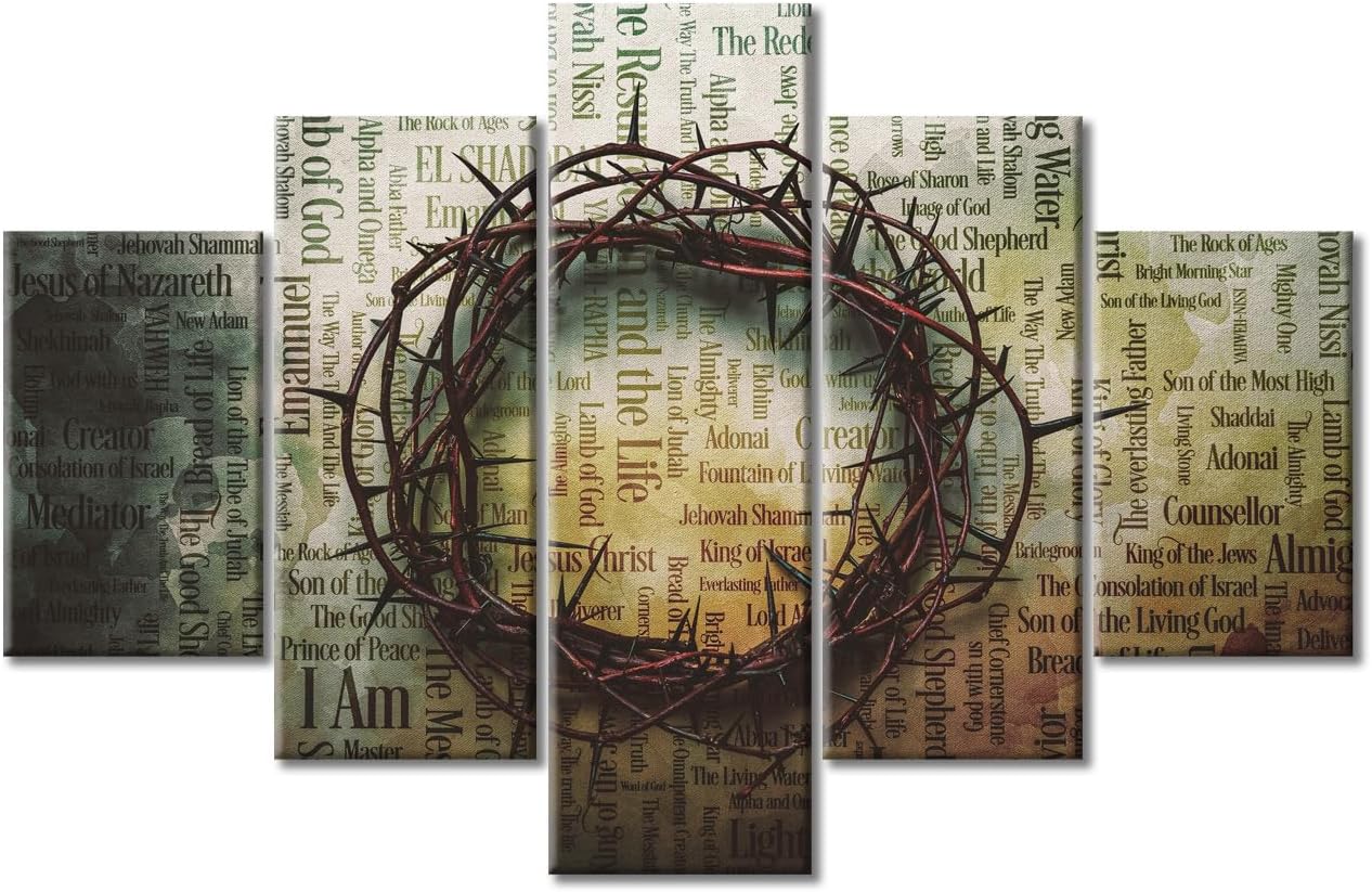 Wall Decor Crown of Thorns and Nail Artwork Wall Art Home