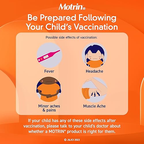 Miniatura 5 de Children's Motrin - Tabletas masticables sin colorantes con ibuprofeno, reductor de fiebre para niños y analgésico para dolor de garganta, fiebre,