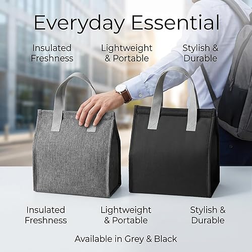 Miniatura 2 de Lonchera térmica de alta calidad, a prueba de fugas e impermeable, de gran capacidad, duradera, mantiene la comida caliente o fría para la familia,