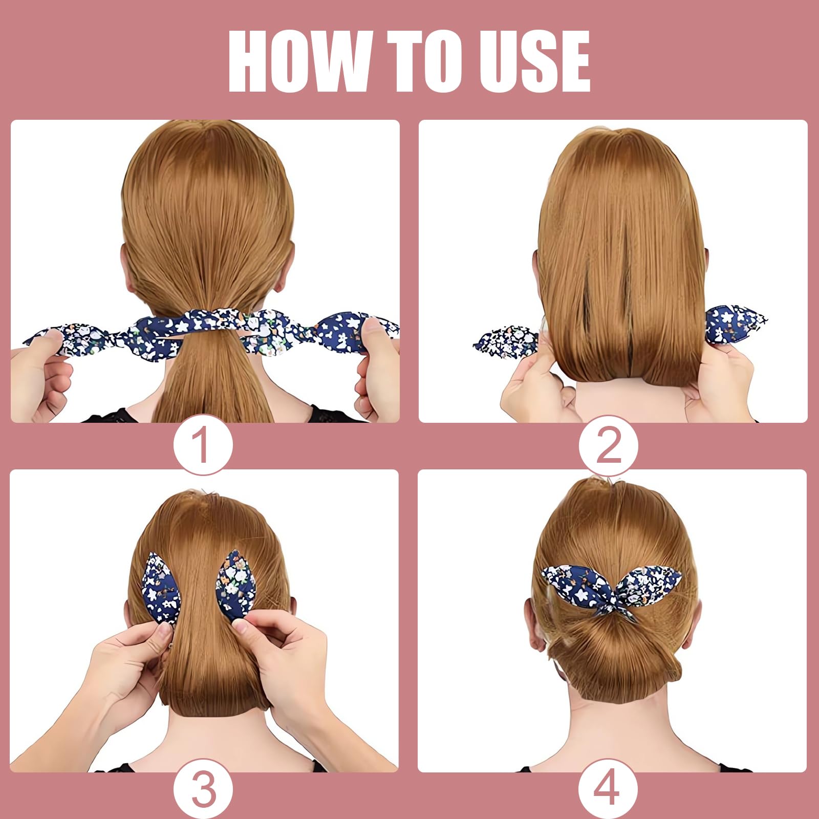6 Pezzi Chignon per Ciambella Hair Bun Maker Accessori per Capelli Riutilizzabile Spugna Schiuma Hair Styling Tools Francese Twist Bigodino Strumento Clip Panino Abile per Ragazzeper Donna
