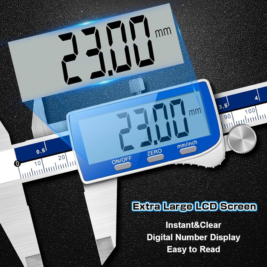 Kynup Digital Caliper, Caliper Measuring Tool With LCD Screen