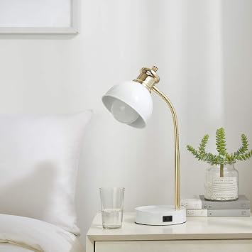 Urban Lifestyle Charging Lamp with Catch-All Base, Gold