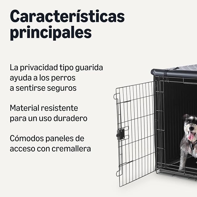 Foto 2 de 5 de Amazon Basics - Fundas para jaula de perro, 121.9 cm, Diseño
