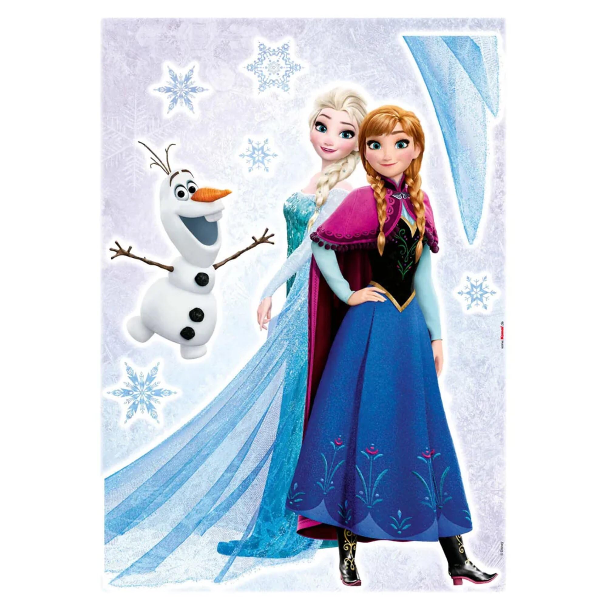 Komar Disney Deco-Sticker FROZEN SISTERS – Wandtattoo 50 × 70 cm (Elsa, Anna, Olaf)