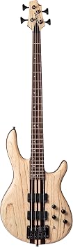 Cort Artisan A4 Ultra Ash Bass Guitar, Etched Natural Black