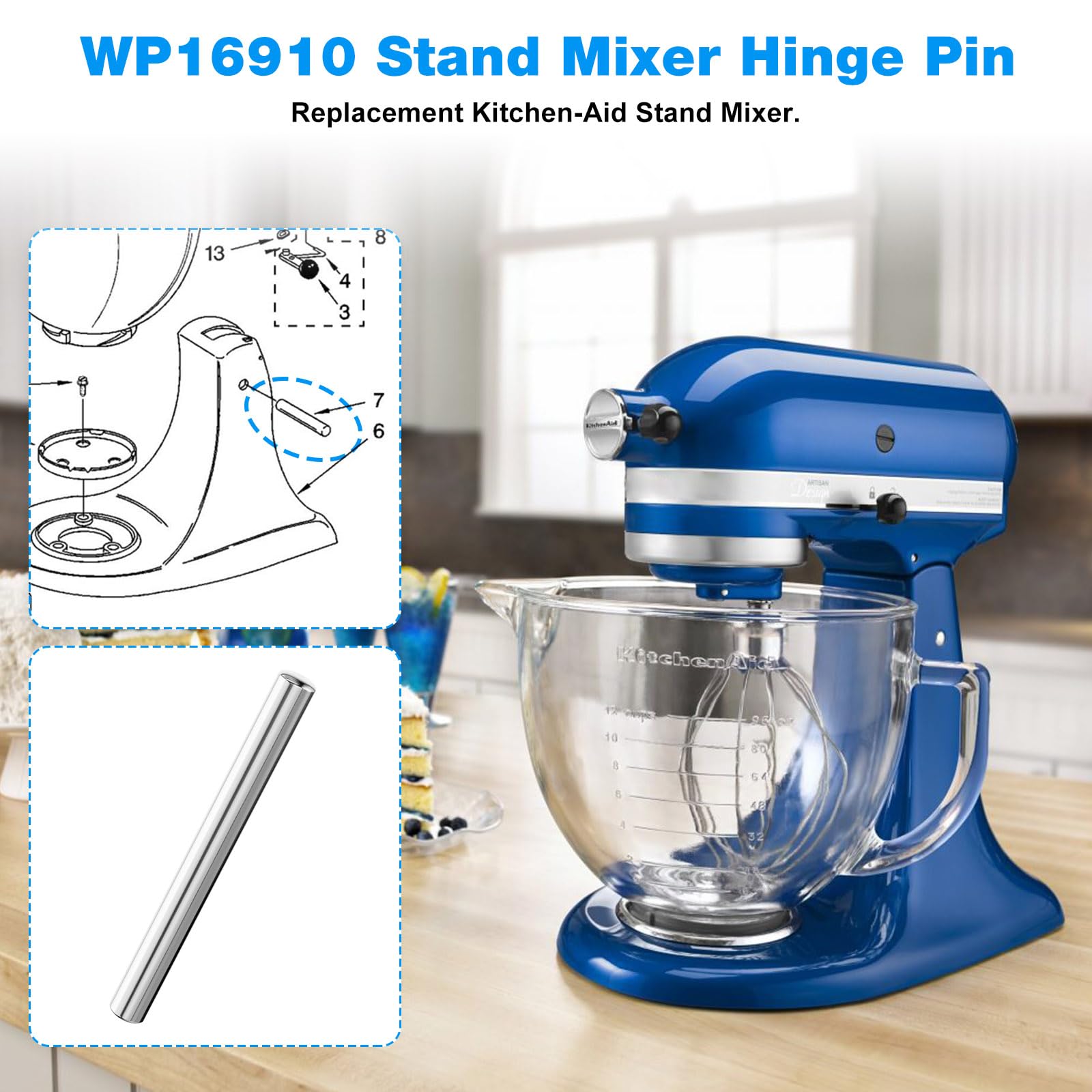 Amazon.com: WP16910 Stand Mixer Hinge Pin Groove Replacement