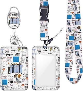 Funny Anatomy Fans Gift Badge Holder with Retractable Reel and Lanyard