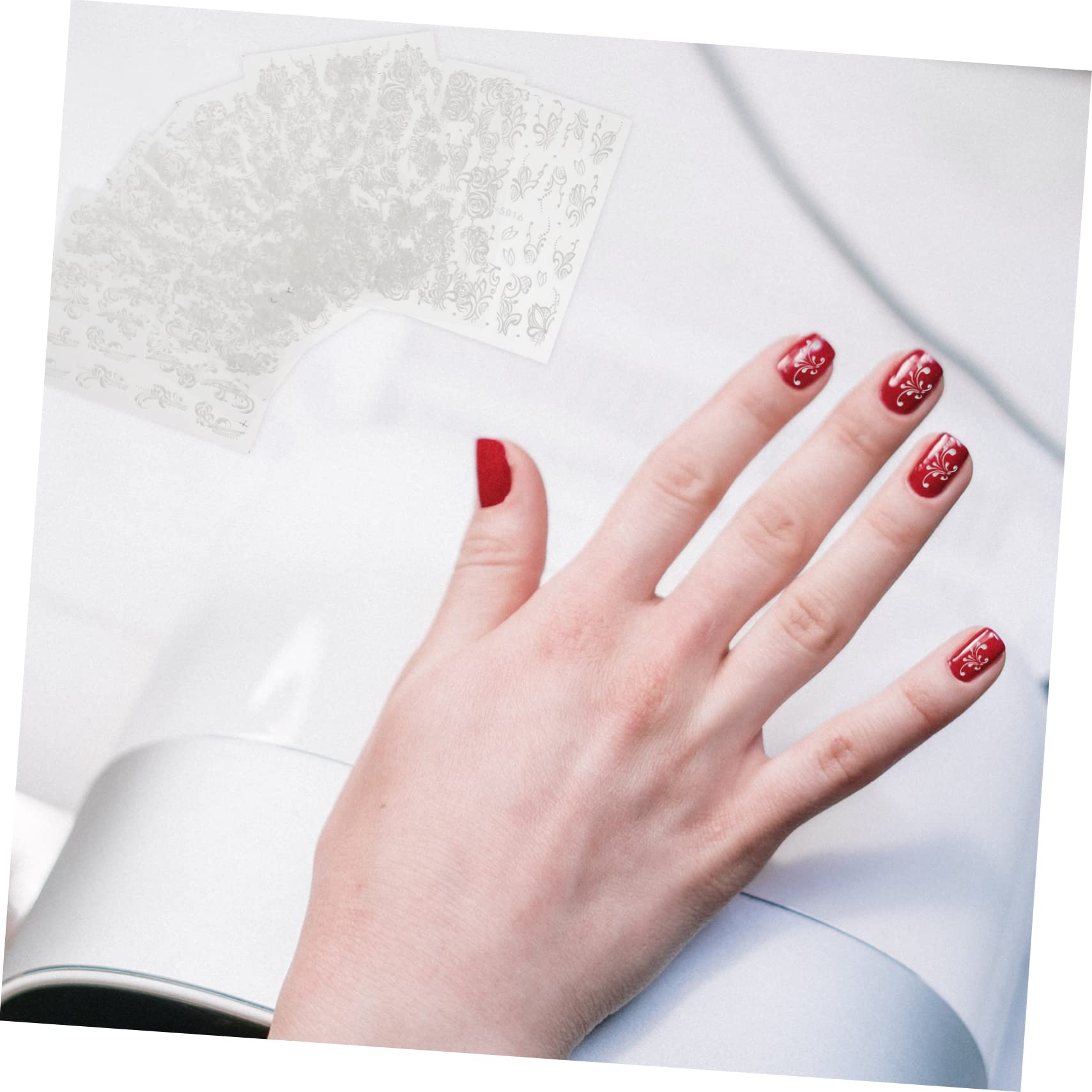 CALLARON 3 Sätze Embossed Nail Art Sticker Wasserdichte Nagelaufkleber Für Nageldekoration Für Partys Hochzeiten Und Besondere Anlässe 8 Blätter * 3