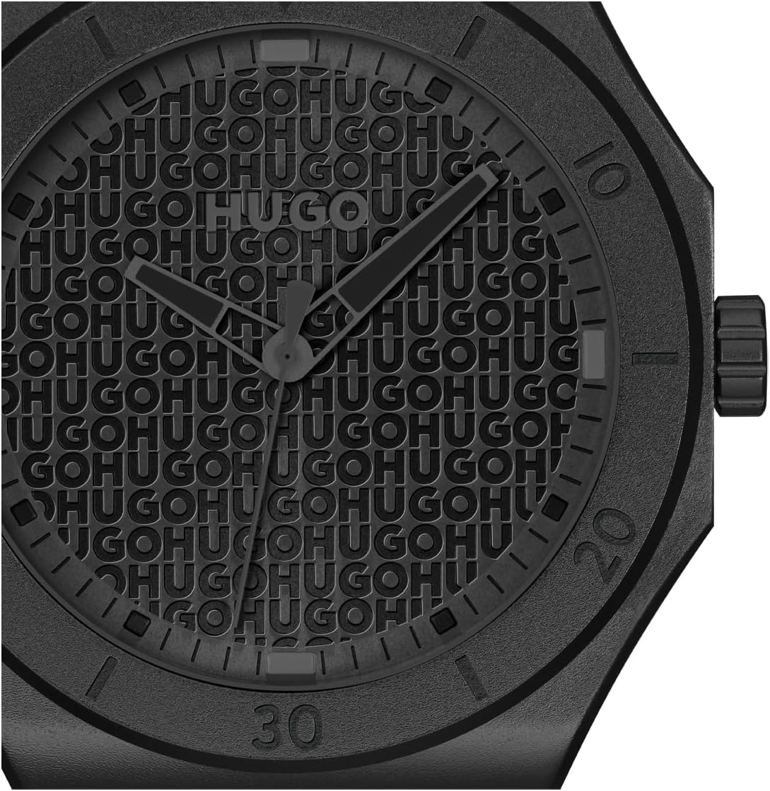 HUGO Men's #Grail Sport Watch – 44mm Stainless Steel Case, Multifunction Movement, Bold Design, Quartz Accuracy, Sporty and Dynamic Style - Gift for Him - Image 3