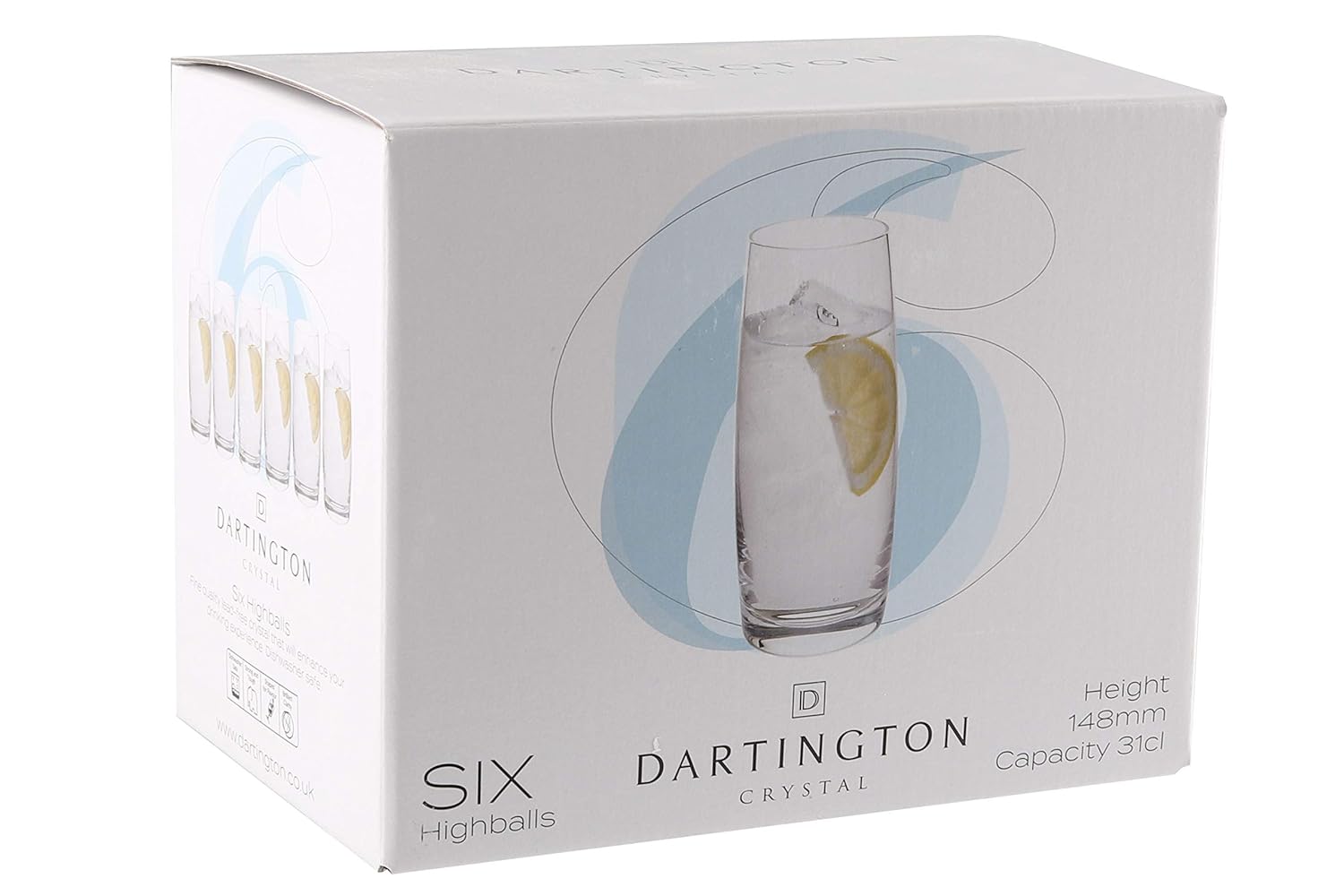 Buy Dartington Crystal Set Of 6 Highball Glasses Online at Low Prices
