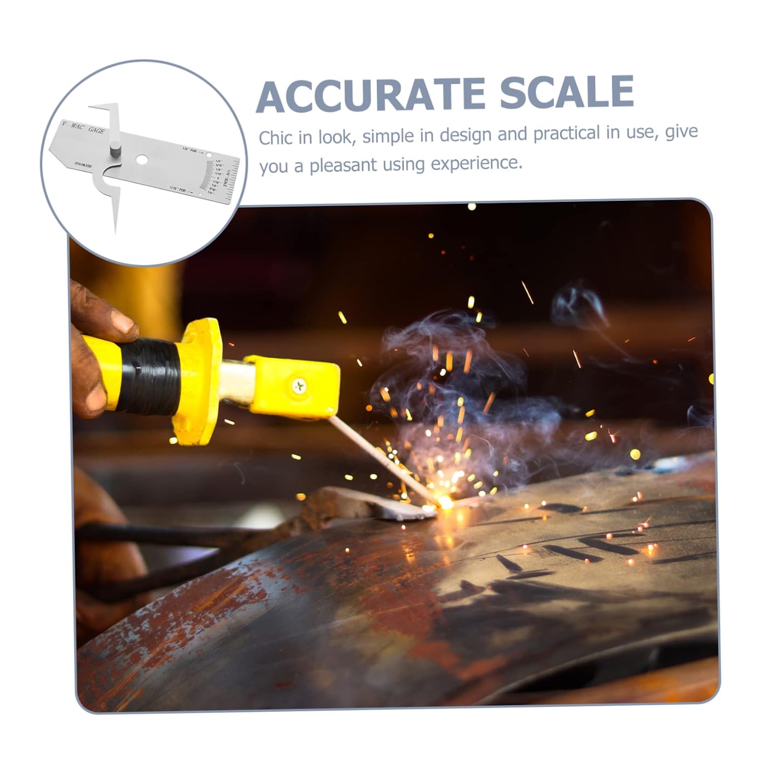 Fillet Weld Gauge Welding Inspection Gauge for Undercut Crown Height Porosity Dimples Professional Welding Projects