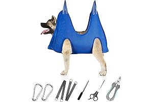Kiba Pet Supply Professional Pet Grooming Hammock with Essential Grooming Tools