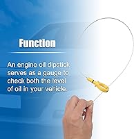 Vista 4 de X AUTOHAUX Barra de medición de nivel de aceite de motor para Chrysler Sebring 2007-2010 para Dodge Avenger 2008-2010 6 Cyl 3.5L No.4892121AA