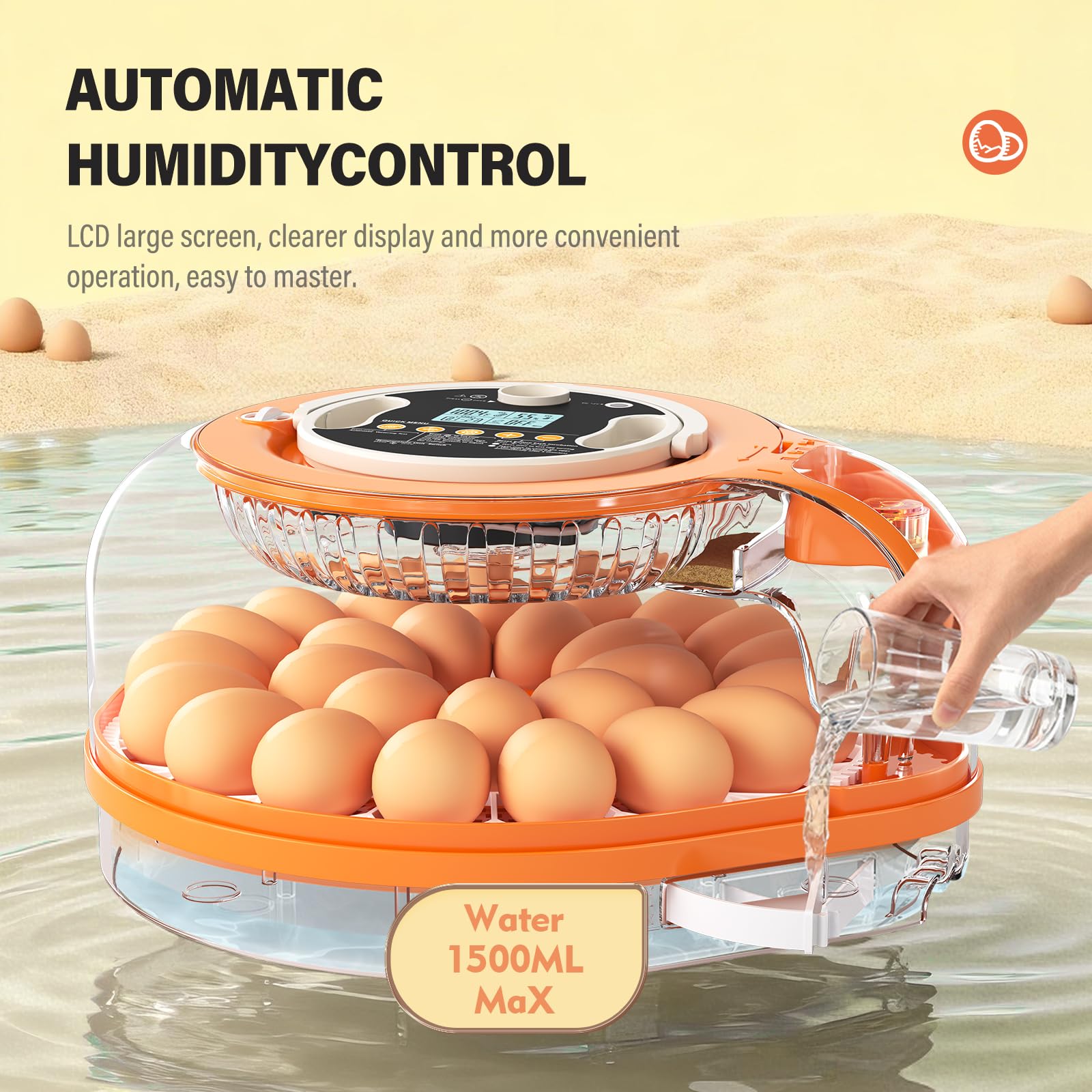 Amazon.com: 26 Incubators for Hatching Eggs Smart Voice Control