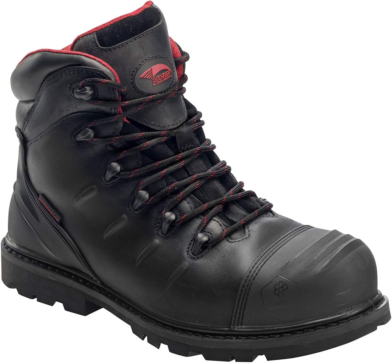 FSI FOOTWEAR SPECIALTIES INTERNATIONAL mens 6" Leather Carbon Comp Toe Waterproof Eh Slip Resistant Boot - Image 2