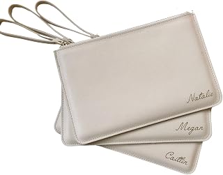 Personalised Clutch Bag, Gift for Bridesmaid, Personalised Gift for Bridesmaid, Custom Women's Evening Bag, Monogram Bag with wristlet