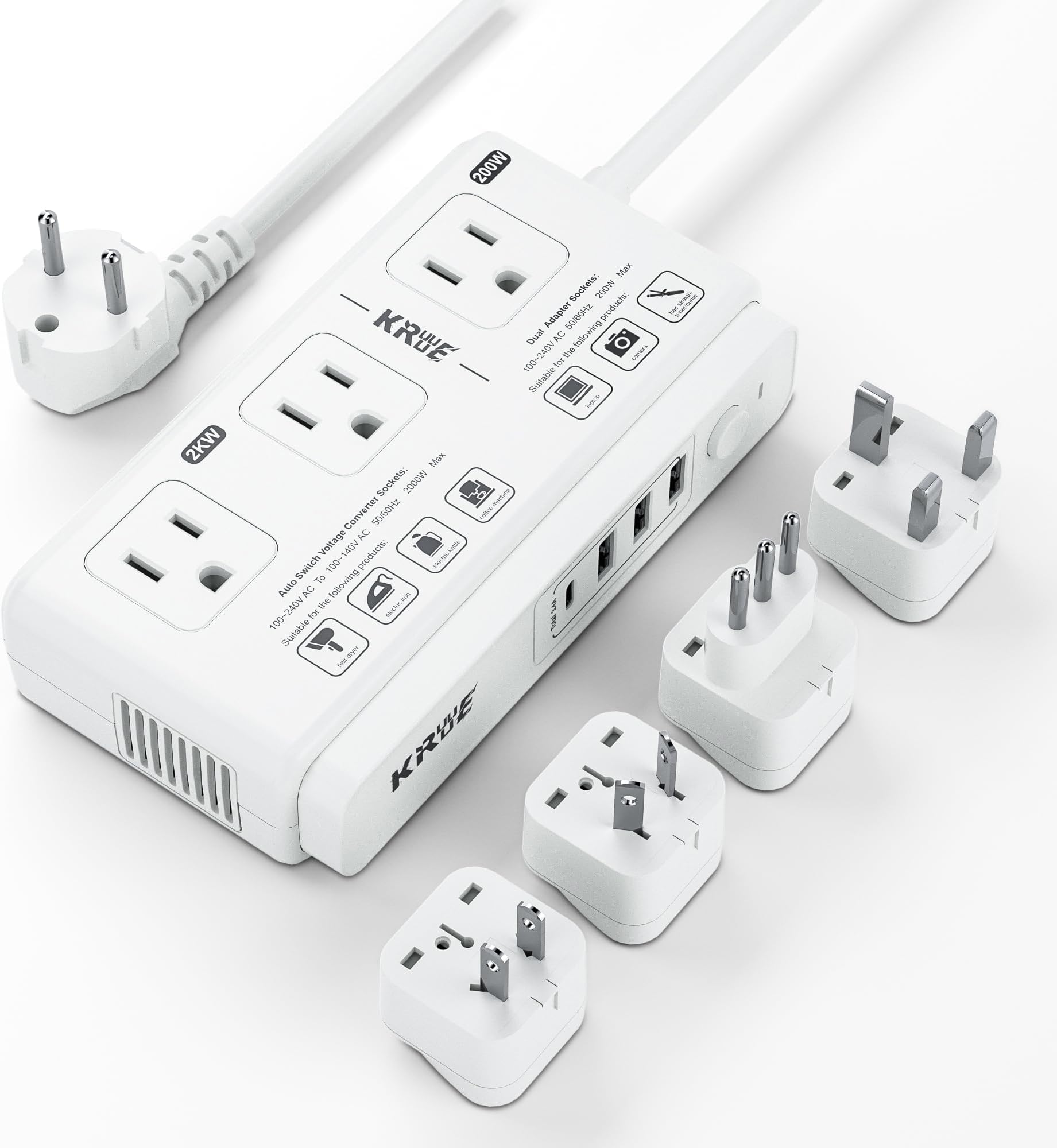 220v to 110v Voltage Converter Adapter International