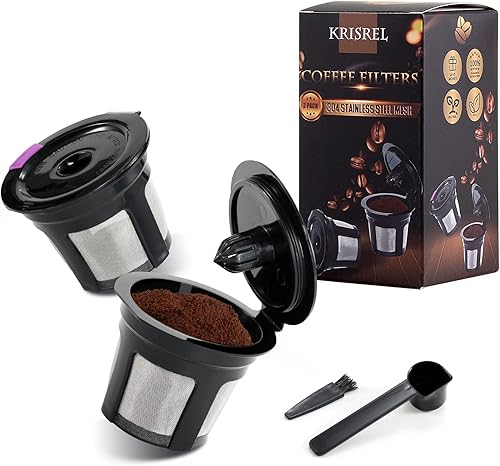 Filtros de café reutilizables K Cups paquete de 2 filtros recargables de repuesto compatibles con cafeteras K 10 y 20 de una sola taza sin BPA disponible en Yaxa Guatemala
