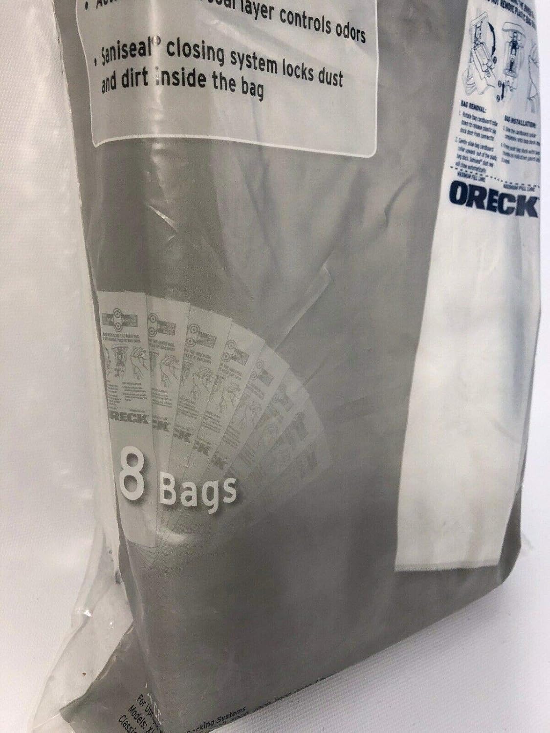 Oreck CCPK80H Type CC Odor Eliminating Bag, 8-Pack - Vacuum And Dust Collector Bags