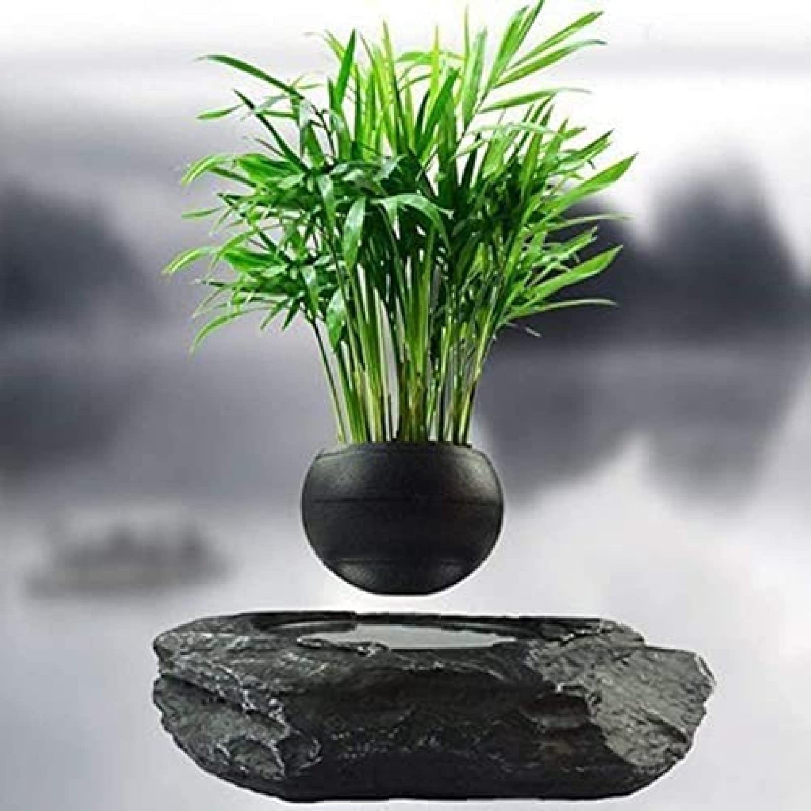 Amazon.co.jp: 浮上エア盆栽ポットフラワーポットプランター磁気浮上