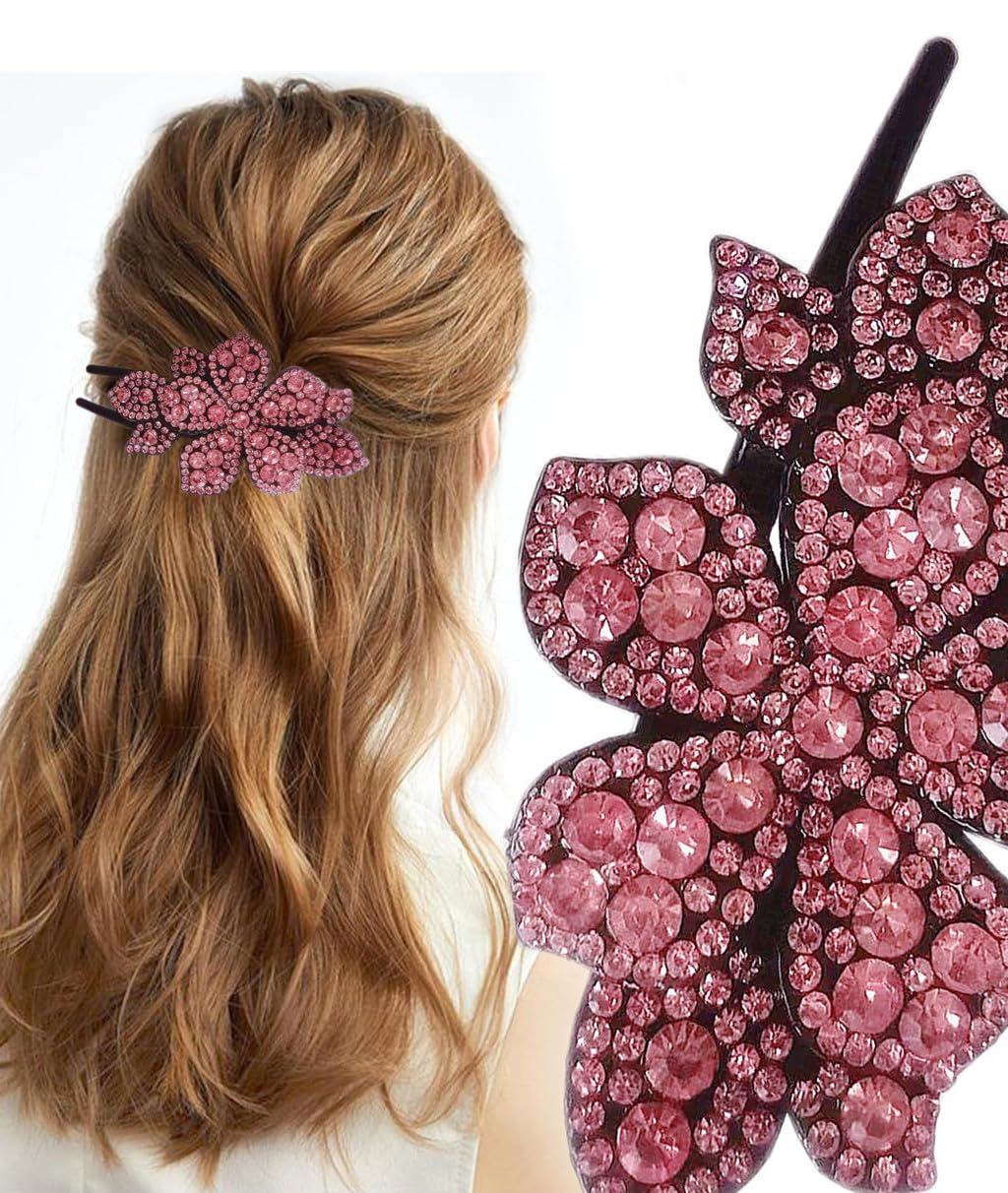 Amazon.com : 5 Pcs double flower decorative jeweled  display picture 1