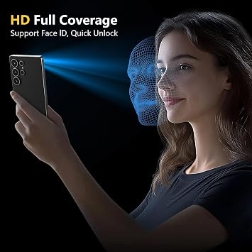 ملحق PSR واقي شاشة Samsung Galaxy S25 Ultra Ghost – محاذاة تلقائية، زجاج معزز للغاية غير قابل للكسر (Galaxy S25 Ultra)
