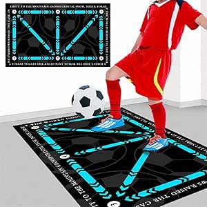 Amazon.com : Football Footstep Training Mat, Soccer Footstep Training ...