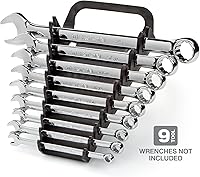 Vista 2 de TEKTON Soporte de llave combinada de 9 herramientas (negro) 79345 Fabricado en Estados Unidos